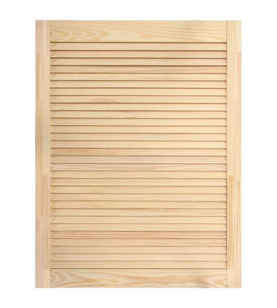 Anta a Lamelle in Legno Massello di Pino 69x49,4 cm