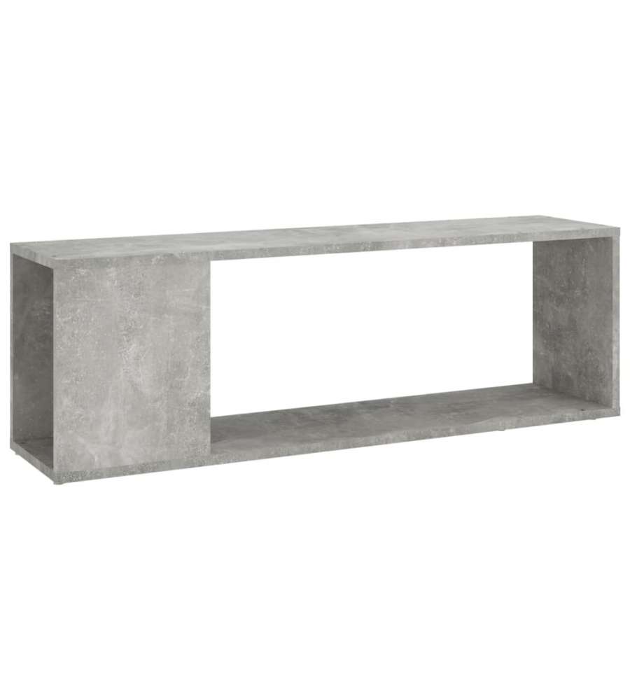 Mobile TV Grigio Cemento 100x24x32 cm in Truciolato