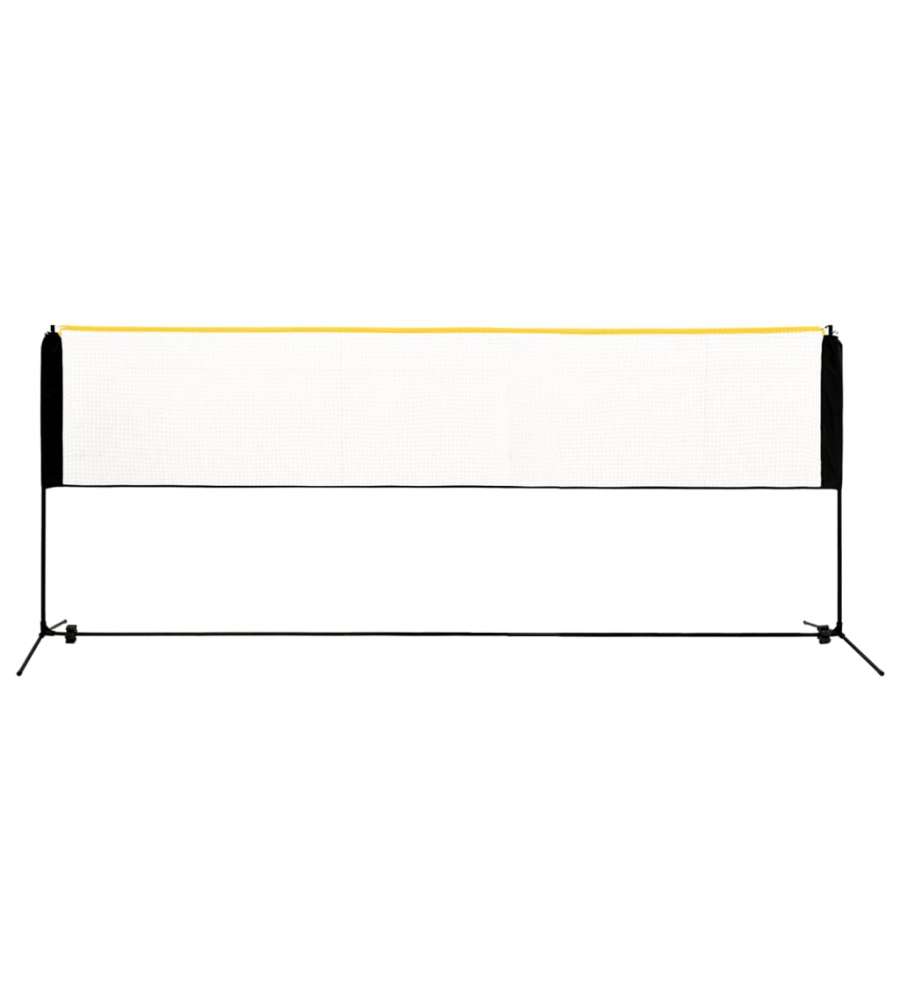 Rete da Badminton Regolabile 400x103x94-158 cm in Metallo