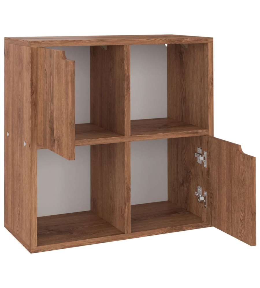 Libreria Rovere Marrone 60x27,5x59,5 cm in Truciolato