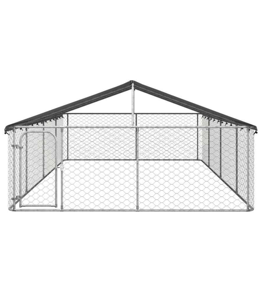 Gabbia per Cani da Esterno con Tetto 600x300x150 cm