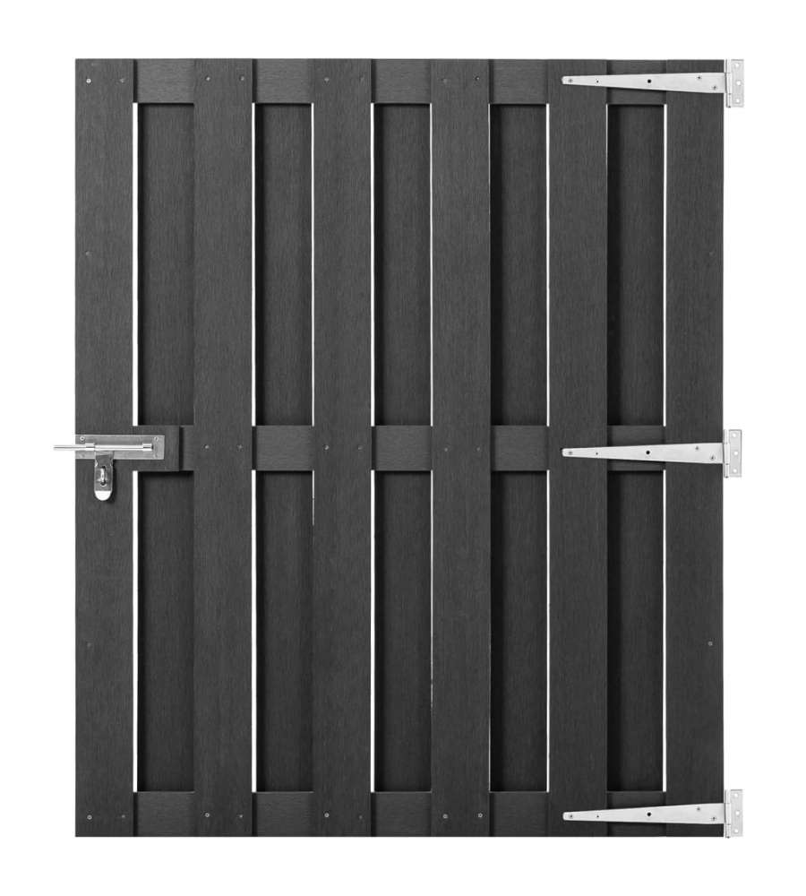 Cancello da Giardino in WPC 100x112 cm Grigio