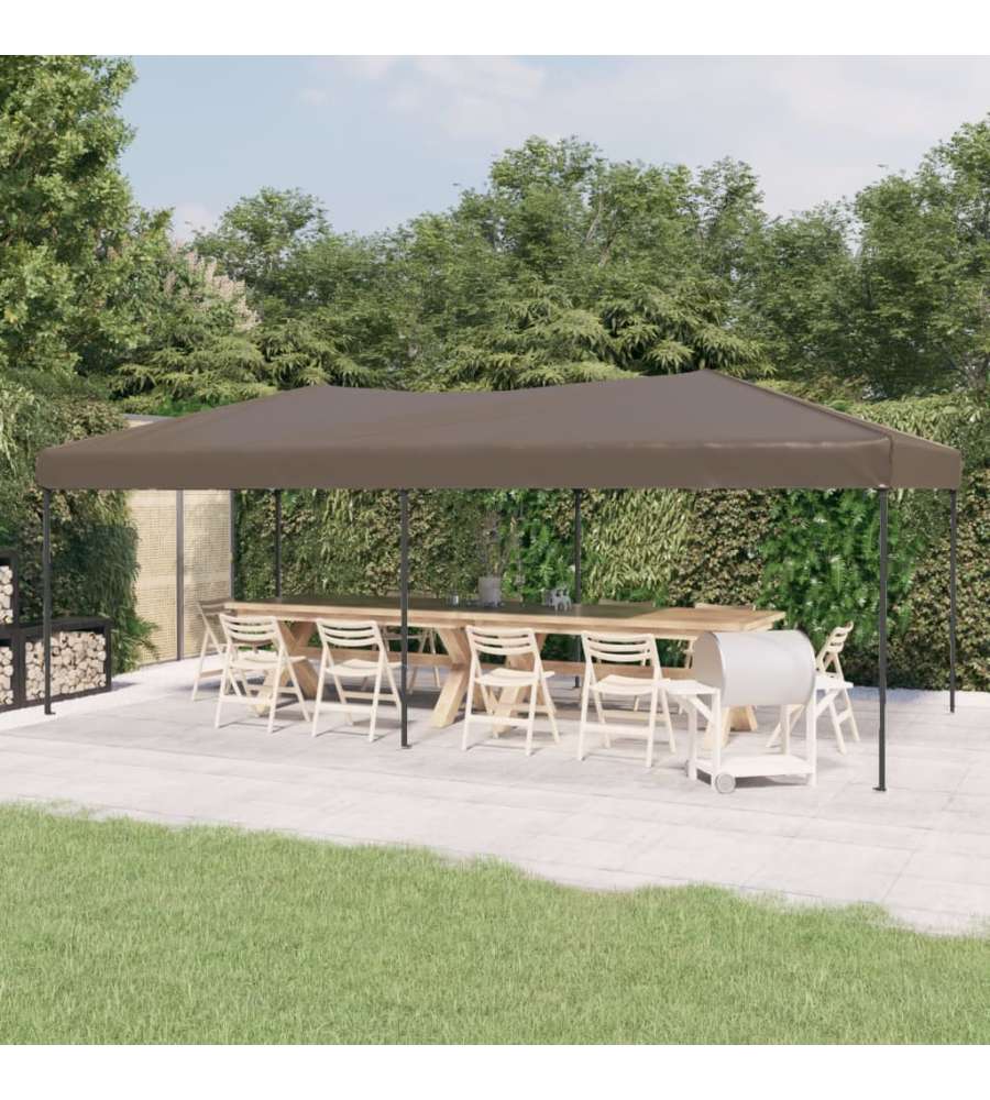 Tenda per Feste Pieghevole Tortora 3x6 m