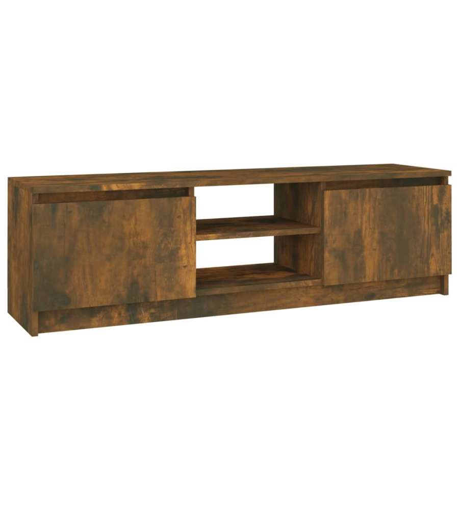 Mobile TV Rovere Fumo 120x30x35,5 cm in Legno Multistrato