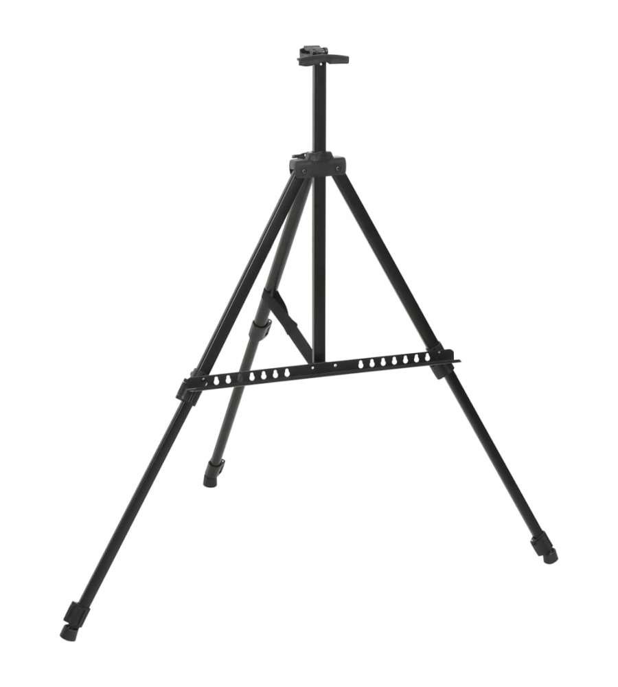 Cavalletto Espositivo Regolabile Nero in Metallo