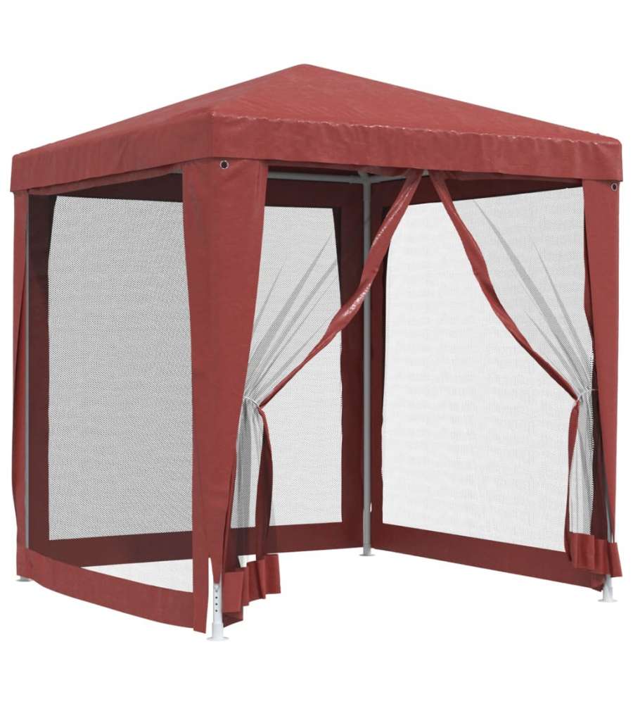 Tenda per Feste con Pareti Laterali in Rete 2x2 m HDPE