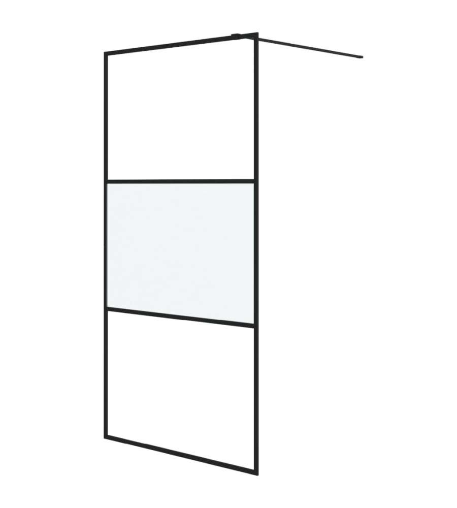 Parete Doccia Walk in 100x195 cm Vetro Semi Smerigliato ESG