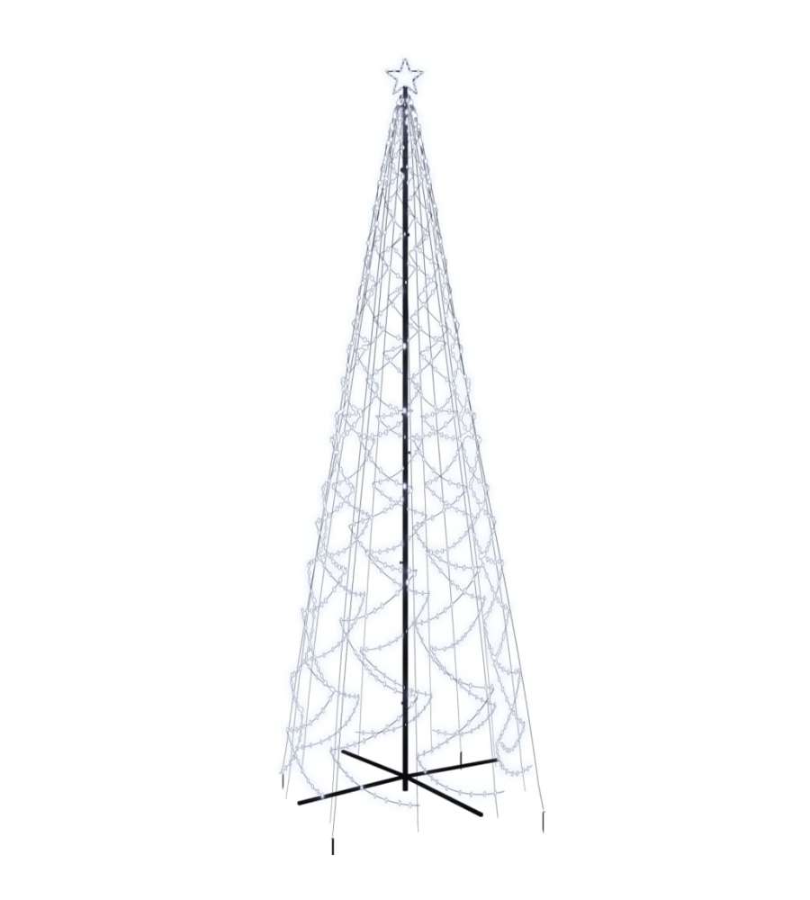 Albero di Natale a Cono Bianco Freddo 1400 LED 160x500 cm