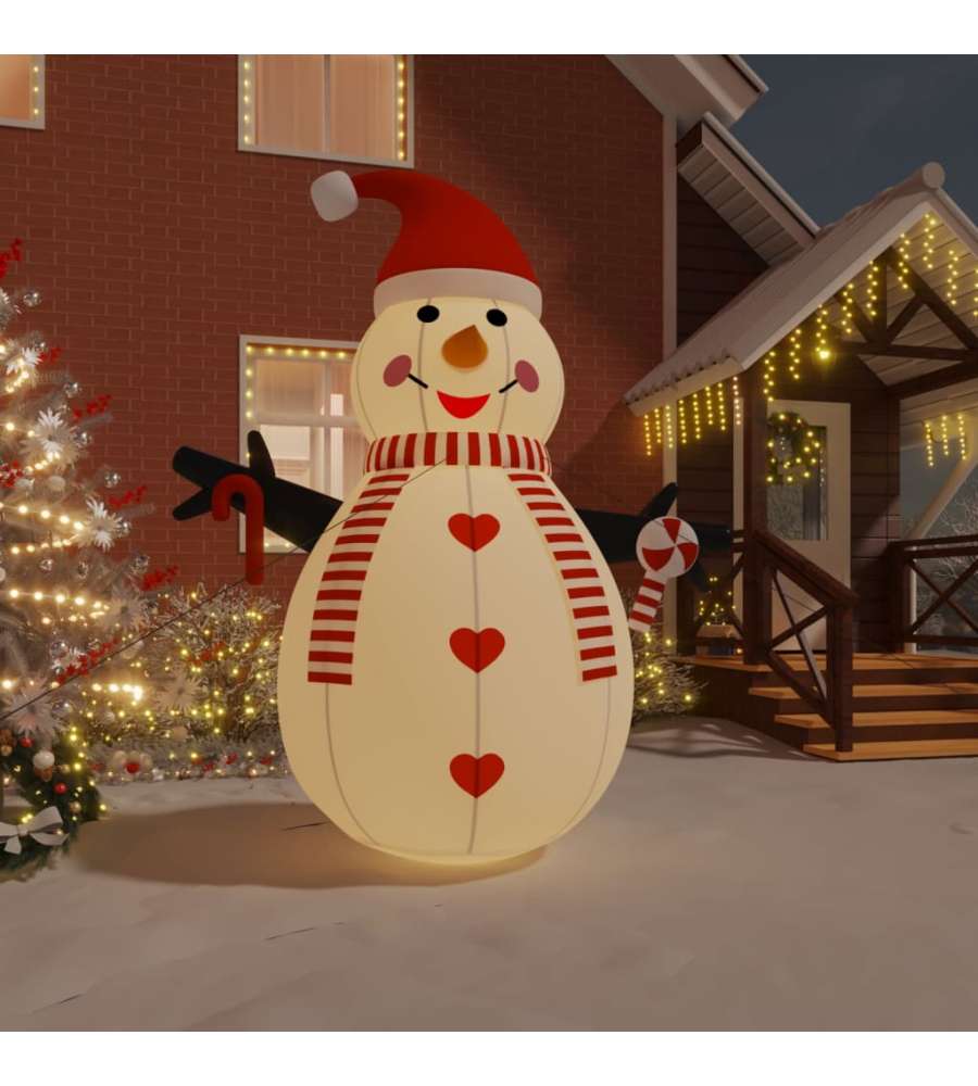 Pupazzo di Neve Gonfiabile con LED 360 cm