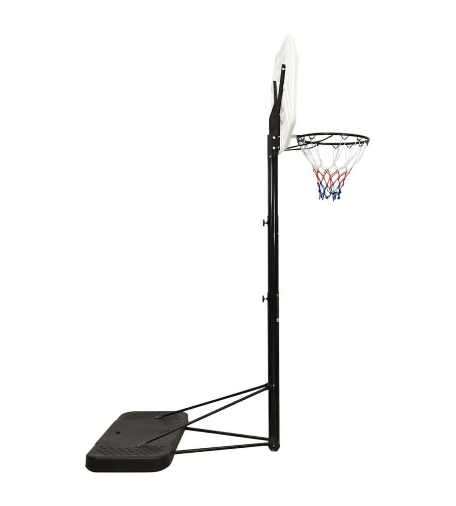 Supporto per Pallacanestro Bianco 258-363 cm Polietilene
