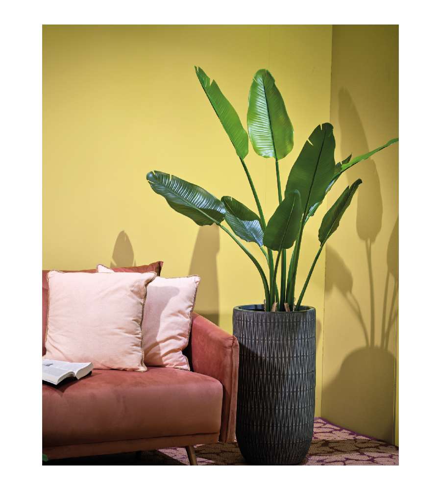 Pianta artificiale Strelitzia in vaso