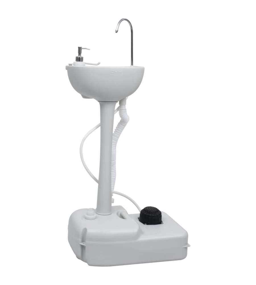 Set Supporto Lavamani da Campeggio Portatile e Tanica d'Acqua