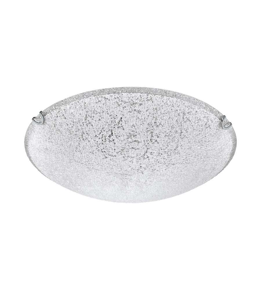 Eglo Plafoniera Applique Bivio - Bianco Trasparente - D400 mm