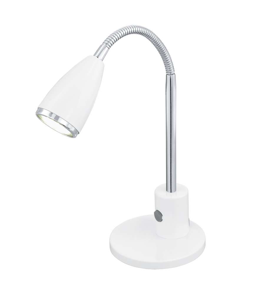 Lampada Tavolo Studio Fox 32 cm 1 x 3W Gu10 Led Acciaio