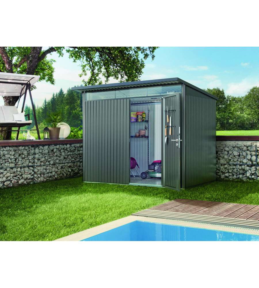 Casetta AvantGarde Misura A5 grigio quarzo metallizzato con porta standard