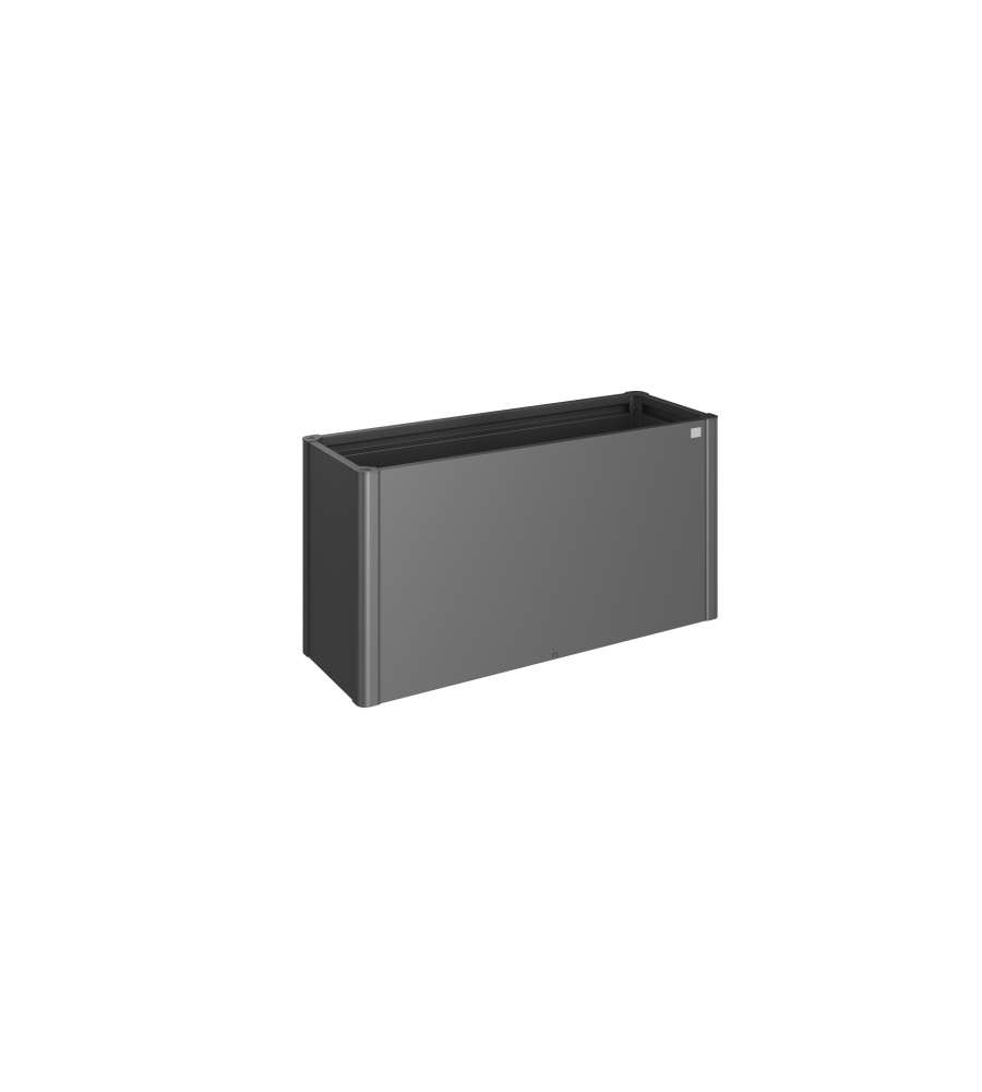 Aiuola rialzata Gr. 1,5x0,5 grigio scuro metallizzato