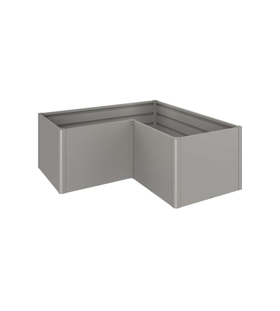 Aiuola rialzata Misura L grigio quarzo metallizzato
