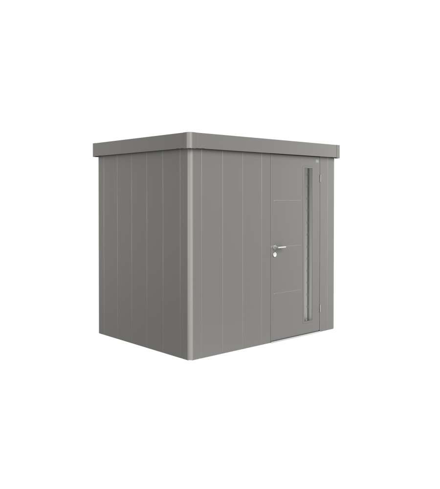 Casetta per attrezzi Neo 1B porta standard, grigio quarzo metallizzato