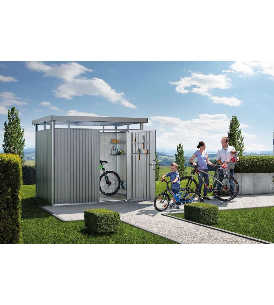 Casetta HighLine Misura H2 grigio quarzo metallizzato, porta standard