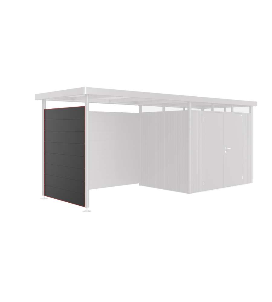 Parete laterale per tetto laterale casetta HighLine H2 grigio quarzo metallizzato