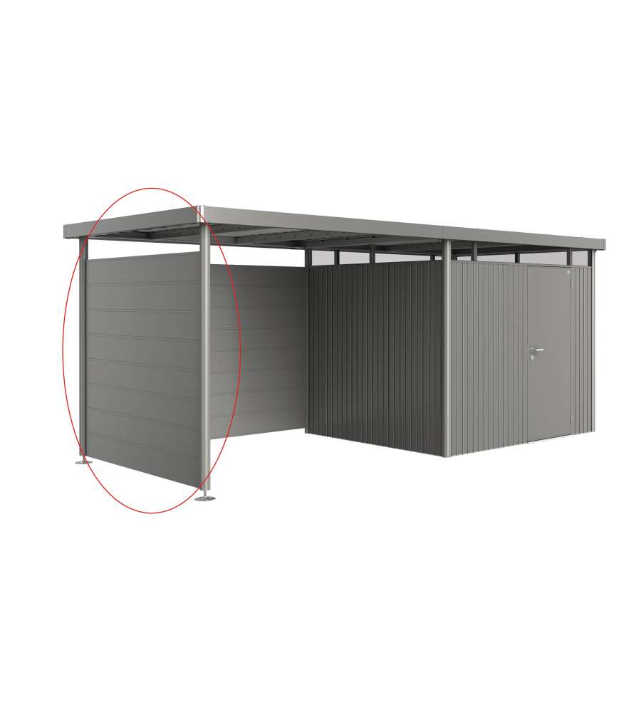 Parete laterale per tetto laterale casetta HighLine H3 grigio quarzo metallizzato