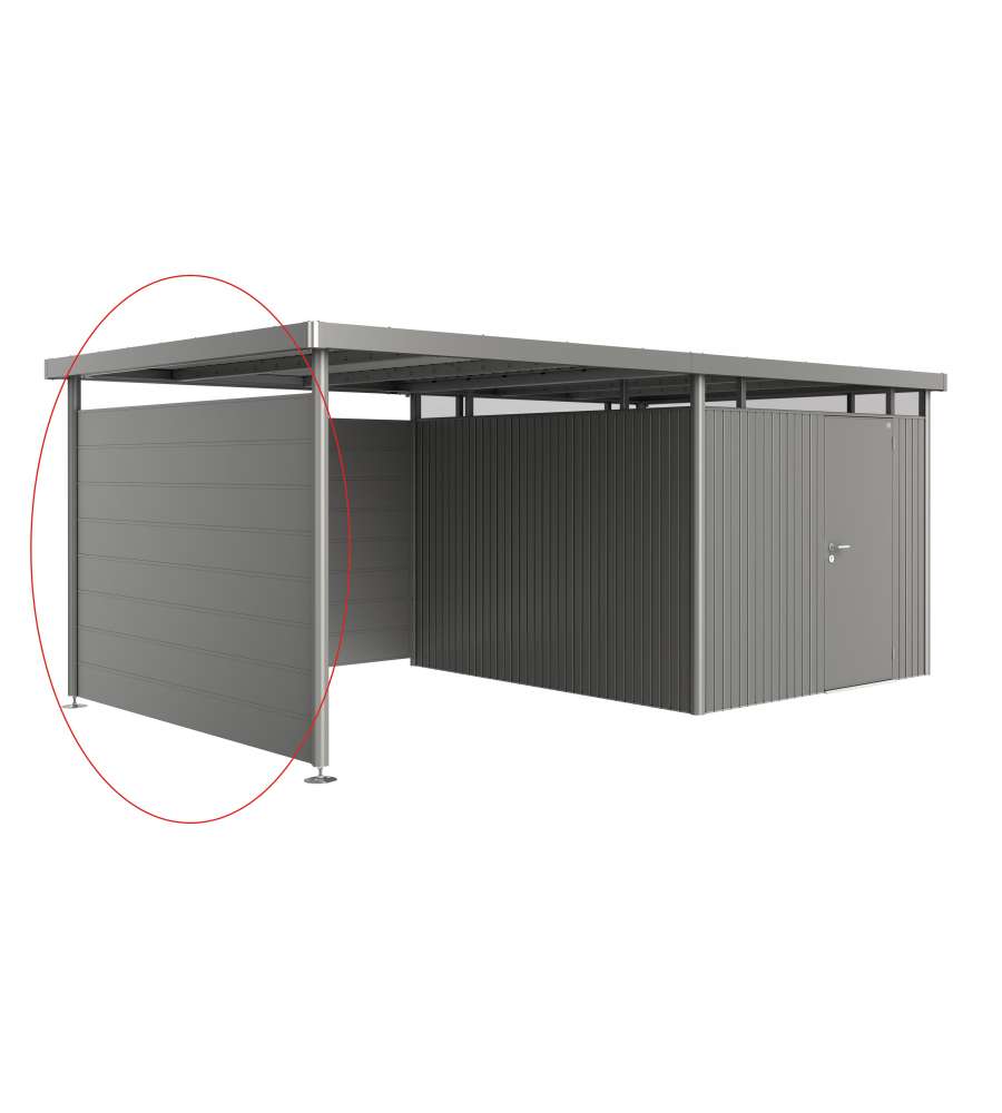 Parete laterale per tetto laterale casetta HighLine H5 grigio quarzo metallizzato