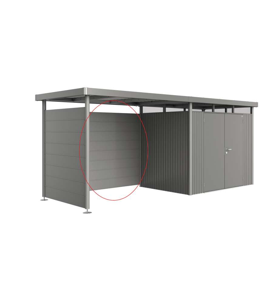 Parete posteriore per tetto laterale casetta HighLine H2-H5 grigio quarzo metallizzato