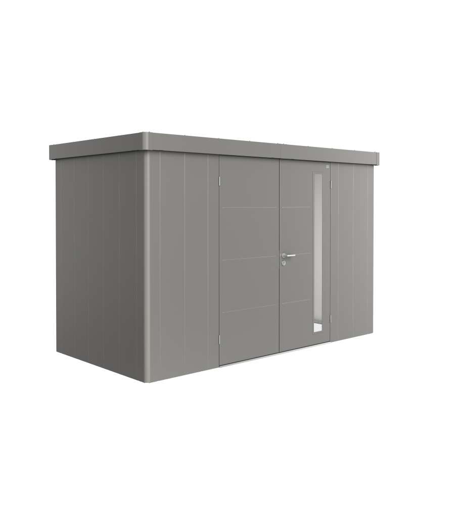 Casetta Neo 1D doppia porta, grigio quarzo metallizzato