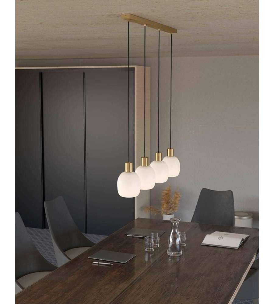 Sospensione Manzanares Bianca E27 40W