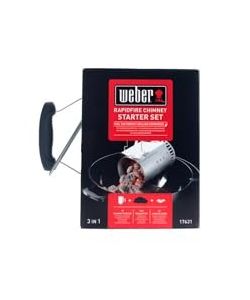 WEBER Kit Ciminiera + Bricchetti + Accendifuoco