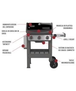 WEBER Barbecue a Gas Spirit II E-310 GBS - 3 Bruciatori