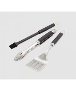 WEBER Kit 3 Accessori Precision per Barbecue - Pinza, Spatola, Forchetta