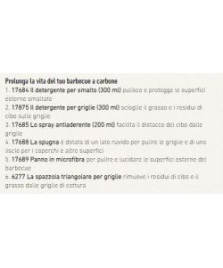 WEBER Kit di Pulizia per Barbecue a Carbone - Accessori per Grigliare