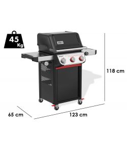 Weber Barbecue a Gas Spirit EP-335 Nero 3 Bruciatori Sear Zone 118x65 cm