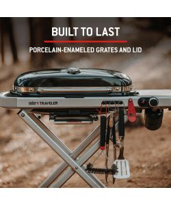 Weber Barbecue a Gas Traveler 2026 Pieghevole Nero 111 cm con Ruote