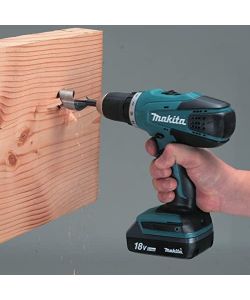 Makita Trapano Avvitatore a Percussione - Blu - Kit Accessori