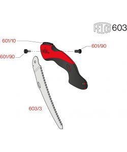 Felco Segaccio Serramanico Rosso Nero Dentatura Acciaio Temprato 200mm