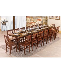 Tavolo Estensibile - 180/360 cm - Colore Noce - Faggio Massello