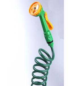Tubo da giardino spirale 15 m con pistola