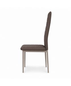Avatar Sedia in Similpelle Fango - Elegante e Moderna 51x41x98 cm