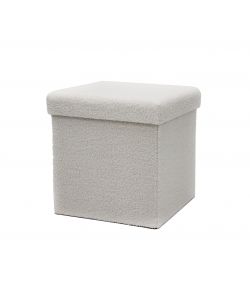 Pouf pieghevole Teddy Bianco