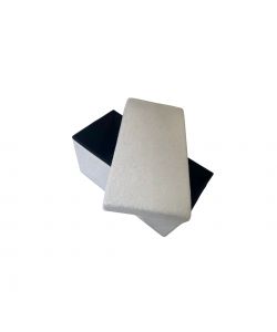 Pouf Pieghevole Teddy - Bianco - 76x38x38 cm