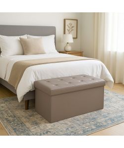 Domo Mea Pouf Pieghevole Tortora - 76x38x38cm