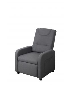 Domo Mea Poltrona Reclinabile Slide Glider Grigia con Poggiapiedi
