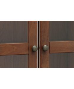Domo Mea Credenza Imbuya in Pino Massiccio - 4 Ante e 2 Cassetti