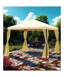 Domo Mea Gazebo metallo con Zanzariera - Ecr - 3x3 m