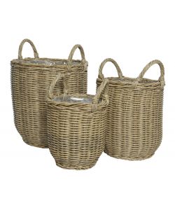 Cesta Con Manici 30X39,5 Cm Colori Naturali - Media