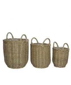 Cesta Con Manici 30X39,5 Cm Colori Naturali - Media