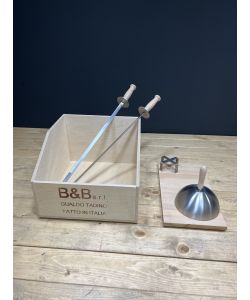 B&B Artigianato Italiano - Barbecue Parrilla Square Pro Inox Grigio 55x48 cm