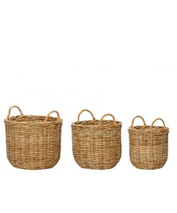 Cesta rattan con manici Media